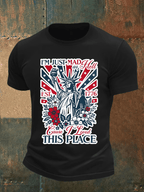 Men's THIS PLACE Round Neck Printed T-Shirt
