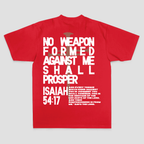 No Weapon Formed Against Me Shall Prosper Printed Men's T-shirt