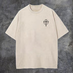 Iron Sharpens Iron Printed Oversize Washed T-Shirt