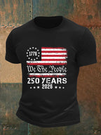 Men's 250 YEARS Print Round-Neck T-Shirt