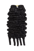 Double Drawn Feather Crochet Hair Burmese Water Curly Human Hair