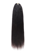 Double Drawn Light Yaki Straight Feather Crochet Hair Human Hair