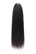 Double Drawn Light Yaki Straight Feather Crochet Hair Human Hair