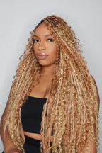 #27/#30 Piano Color Deep Wave Bulk Braiding Hair Extensions BU12