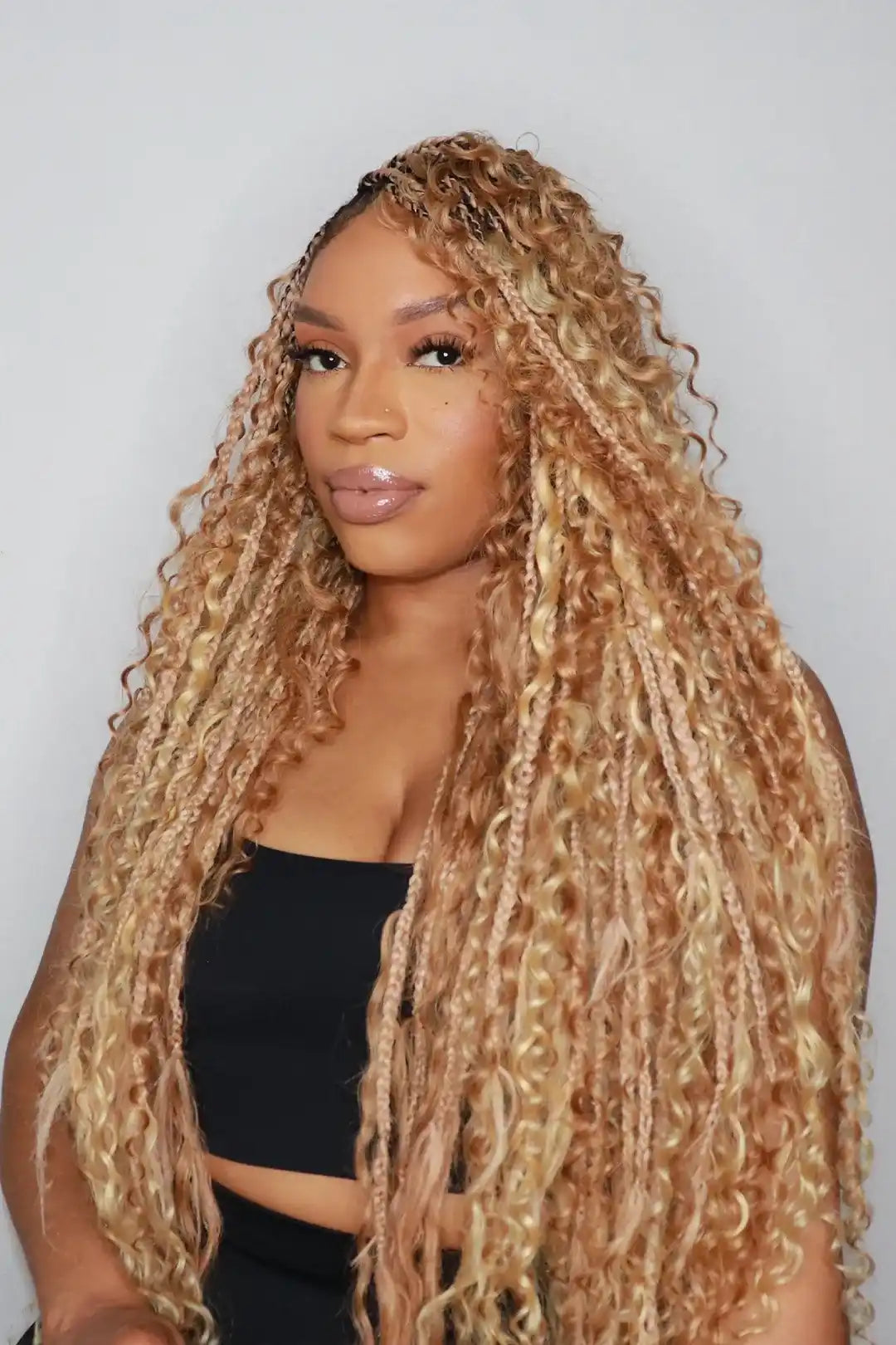 #27/#30 Piano Color Deep Wave Bulk Braiding Hair Extensions BU12