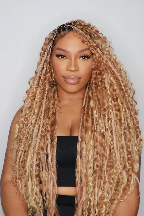#27/#30 Piano Color Deep Wave Bulk Braiding Hair Extensions BU12