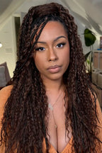 Double Drawn #4a Dark Brown Bulk Hair Deep Wave BU45