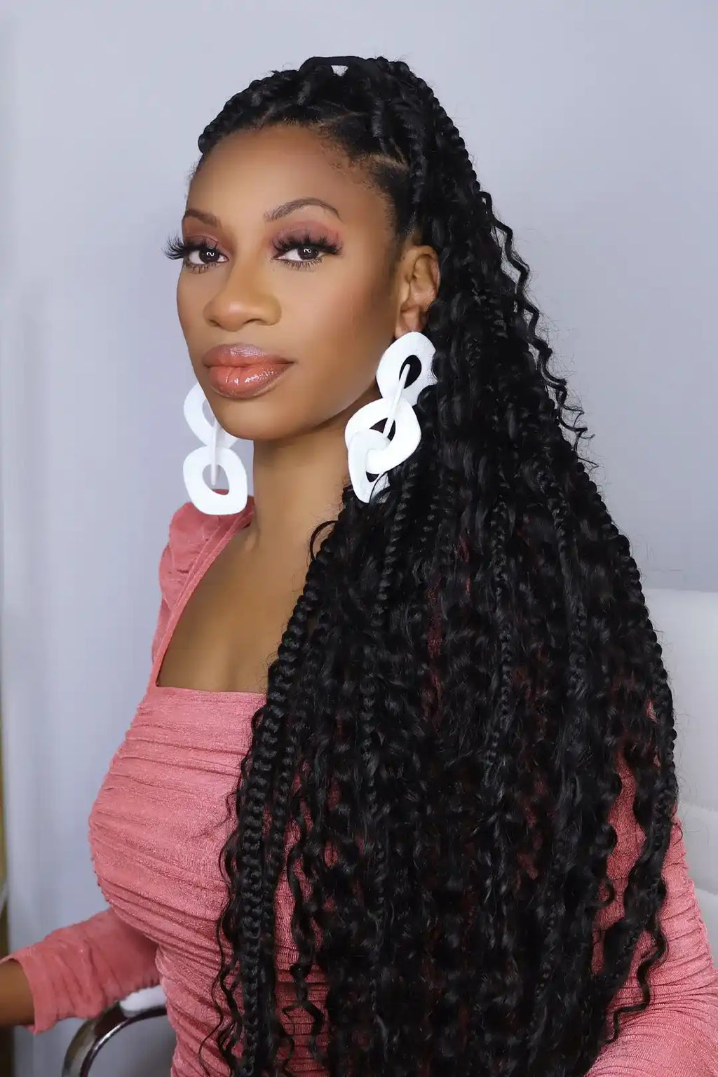 Water Wave Bulk Hair For Braiding Natural Black BU14