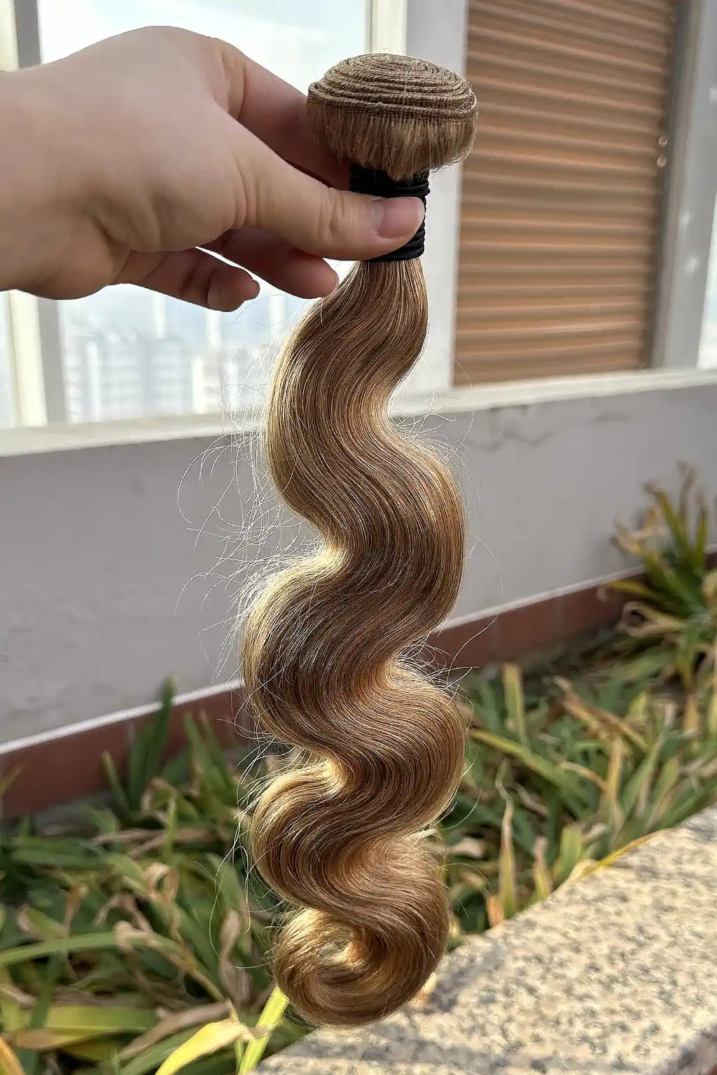 #27 Honey Blonde Body Wave Brazilian Hair Bundles Sew in Extensions