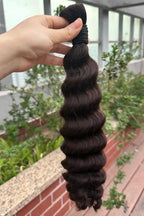 #2 Dark Brown Color Deep Wave Bulk Braiding Hair Extensions BU13