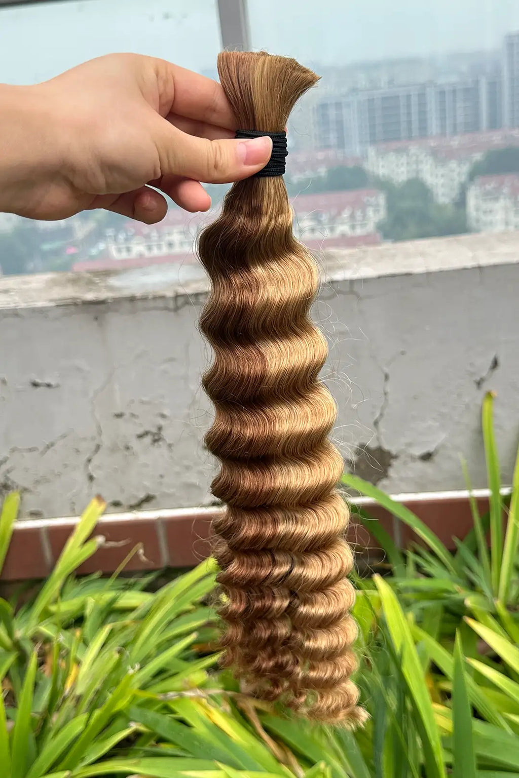 #27/#30 Piano Color Deep Wave Bulk Braiding Hair Extensions BU12