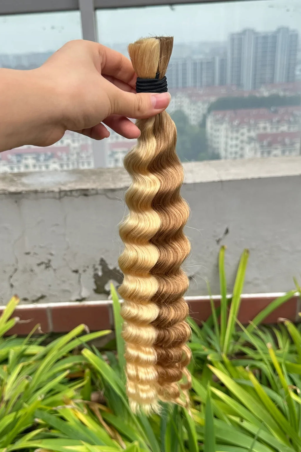 #27/#613 Piano Color Deep Wave Bulk Hair for Braiding BU25