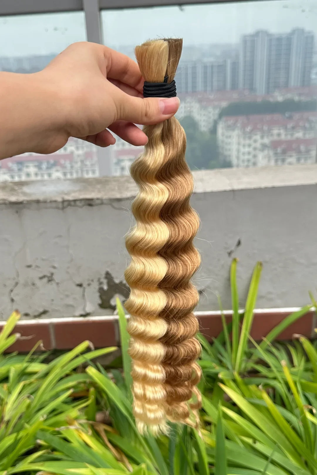 #27/#613 Piano Color Deep Wave Bulk Hair for Braiding BU25