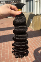 Double Drawn Loose Deep Wave Bulk Human Hair For Braiding