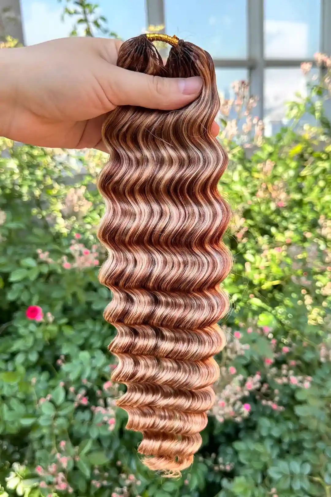 Highlight Blend #27/30/613 Deep Wave Feather Crochet Human Hair