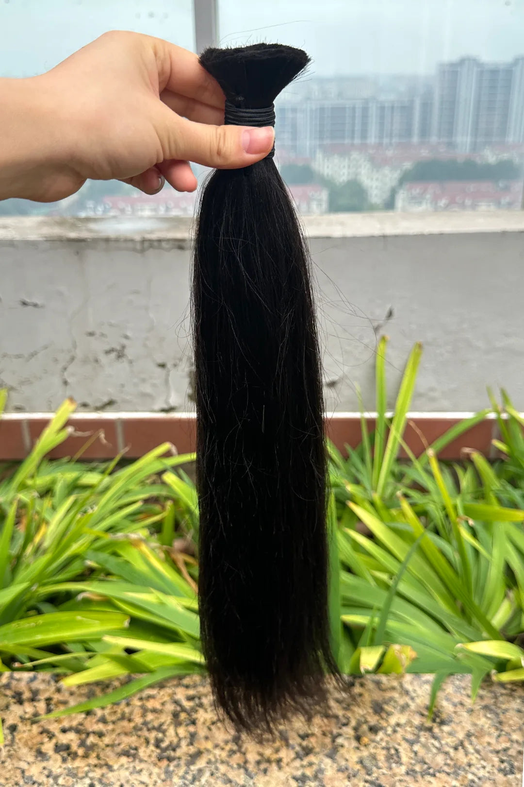 Yaki Bulk Human Hair For Braiding Natural Black BU33