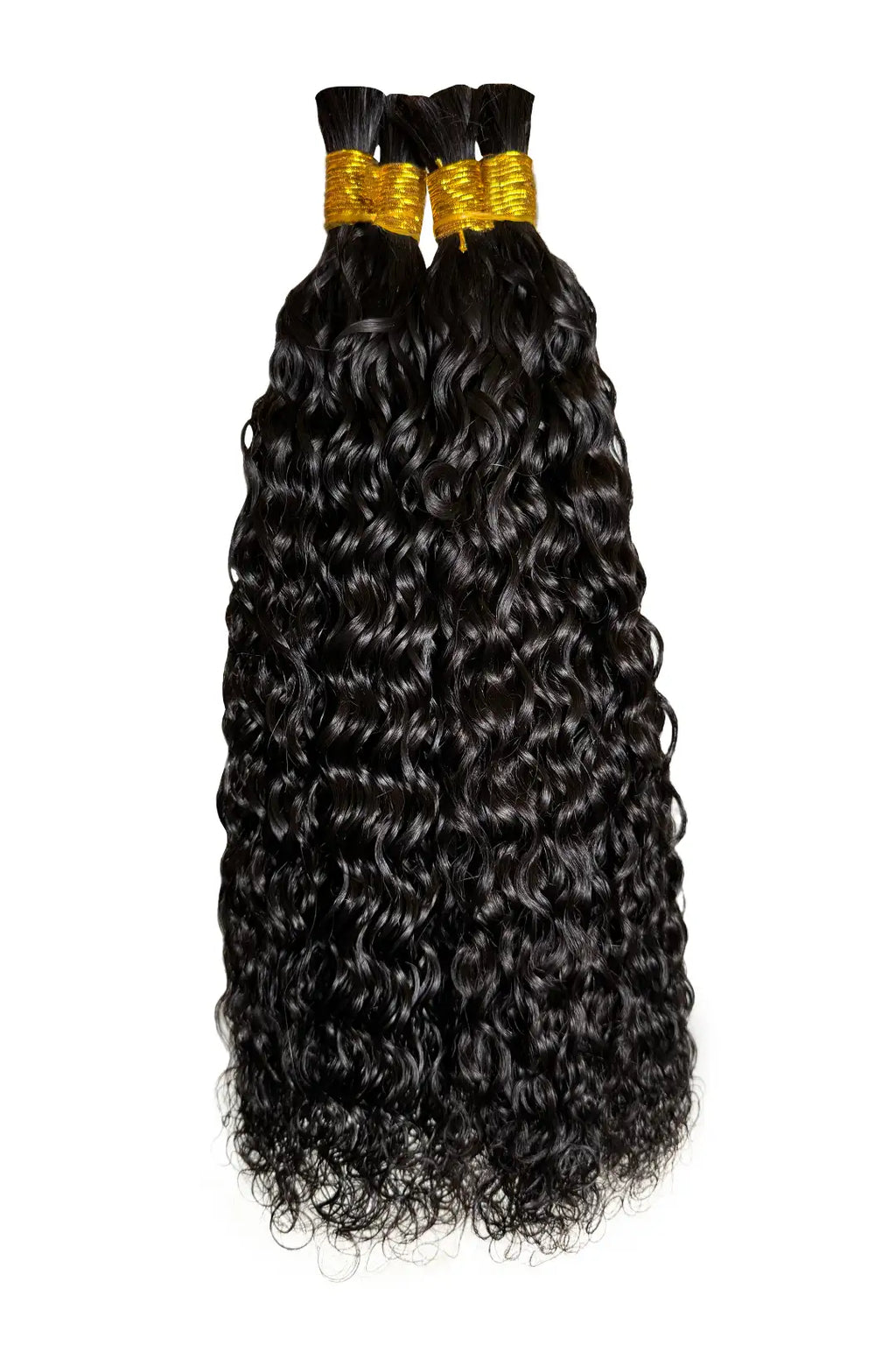 Pre-Divided Water Wave Bulk Human Hair For Braiding Easy Split BU82