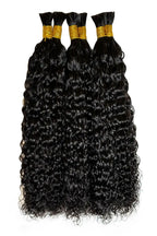 Pre-Divided Water Wave Bulk Human Hair For Braiding Easy Split BU82