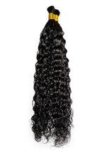 Pre-Divided Water Wave Bulk Human Hair For Braiding Easy Split BU82