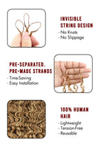 #27/30/613 Mixed Color Burmese Curly with Spiral Curls Crochet Miracle Knots Hair