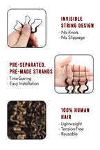 #4/27 Mixed Color Burmese Curly with Spiral Curls Crochet Miracle Knots Hair