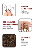 #4A/27/30 Mixed Color Water Deep Wave Crochet Hair for Miracle Knots