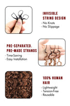 Auburn Brown Ombre Burmese Curly with Spiral Curls Crochet Hair - T1B/30