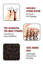 Dark Brown #4 Burmese Curly with Spiral Curls Crochet Miracle Knots Hair