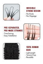 Double Drawn Feather Crochet Hair Burmese Water Curly Human Hair