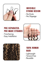#4/27 Mixed Color Water Deep Wave Feather Crochet Human Hair