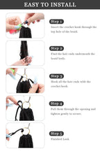 Crochet Miracle Knots Braids Pre-Looped Deep Wave Curls Human Hair 40 Strands