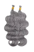 Salt and Pepper Bulk Hair Body Wave for Braiding 70% Gray BU75
