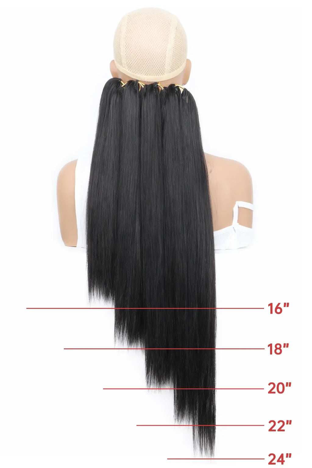 Double Drawn Light Yaki Straight Feather Crochet Hair Human Hair