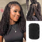 QVR 3 In 1 Afro Kinky Bulk Three Colors #32/16/613 Human Hair For Braiding Dreadlock Hair