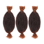 QVR Upgraded Kinky Bulk Natural Black hair 4a/3c Extensions