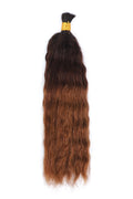 Three-tone Color 1B/4/30# Wet Wave Bulk Hair Double Drawn BU64