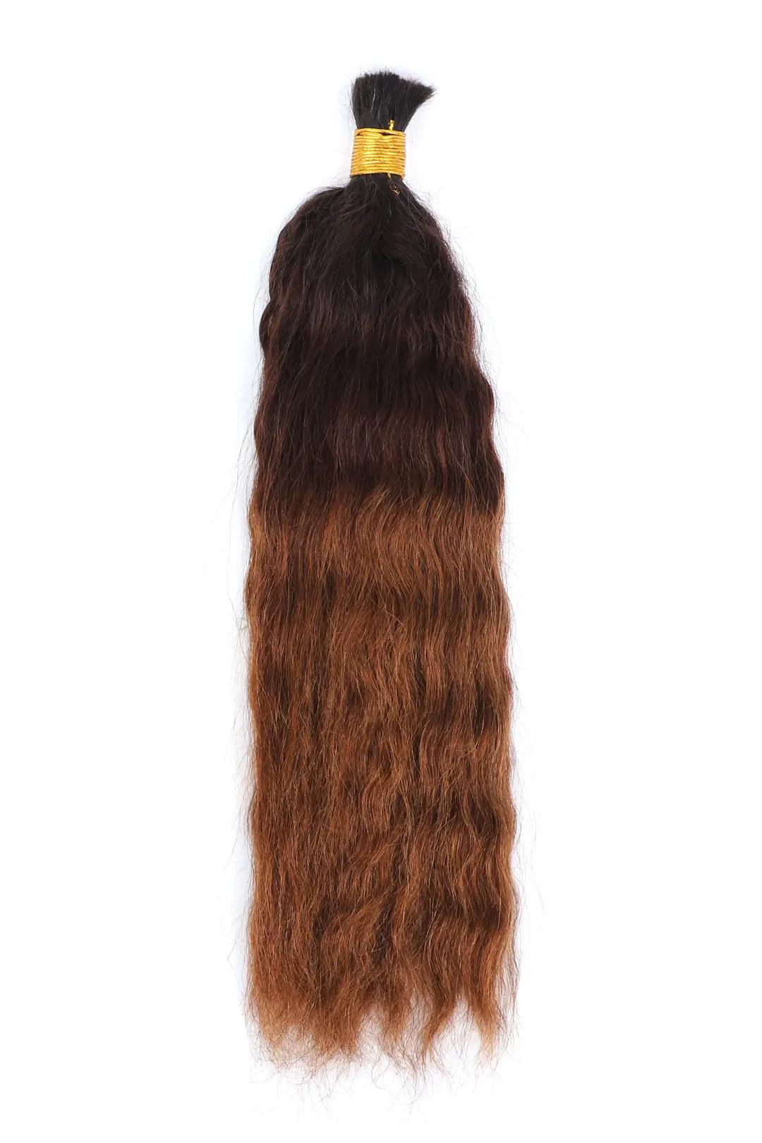 Three-tone Color 1B/4/30# Wet Wave Bulk Hair Double Drawn BU64
