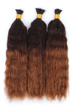 Three-tone Color 1B/4/30# Wet Wave Bulk Hair Double Drawn BU64