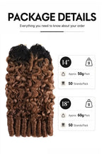 Auburn Brown Ombre Burmese Curly with Spiral Curls Crochet Hair - T1B/30