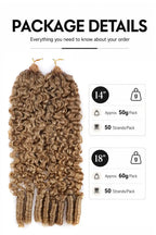 Honey Blonde #27 Burmese Curly with Spiral Curls Crochet Miracle Knots Hair