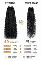 Crochet Miracle Knots Braids Pre-Looped Deep Wave Curls Human Hair 40 Strands
