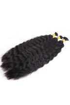 Double Drawn Wet & Wave Bulk Hair For Braiding Natural Black BU27